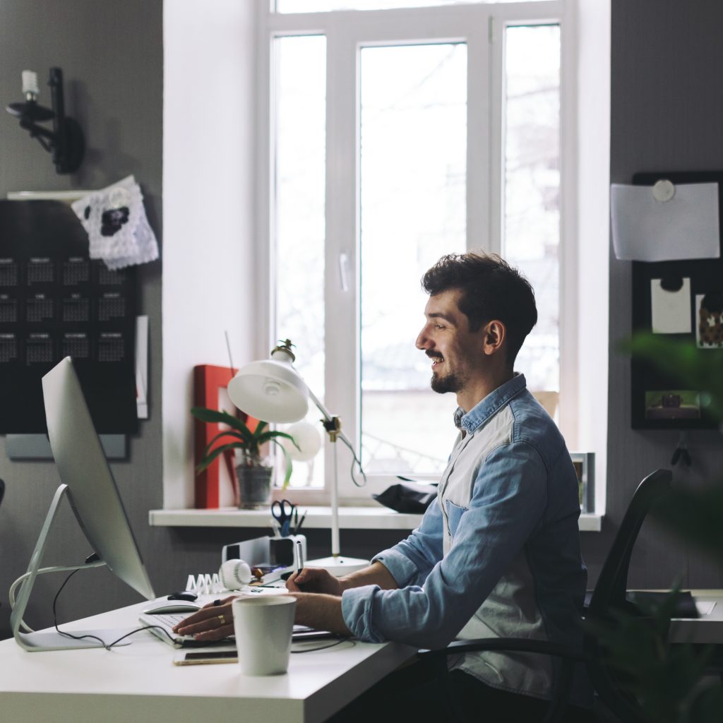 handsome businessman working in office 2026 03 10 03 15 17 utc